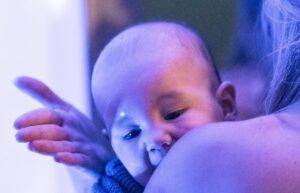 newborn baby spit milk